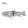 Appât de planeur à 2 sections de 7 pouces, leurre de pêche articulé de bonne qualité, swimbait pour la pêche en eau salée, section de leurre swimbait hardlure, leurres de pêche