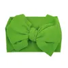 Fasce per capelli Neonate Fiocco in nylon Elastico Bowknot Fasce per capelli Copricapo Copricapo per bambini Turbante Nodo Fasce per la testa Avvolge 30 colori Consegna di goccia Dhhb5