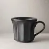 Mokken Japanse keramische retro koffiemok eenvoudig kantoor middagtheekopje creatief grof aardewerk ontbijt melkbeker drinkware cadeau