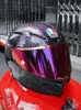 AA Designer Helmet Full Face Open Face Motorcycle Locomotive Chameleon Pista Gp Rr Iridium Illusion Color Carbon Fiber Racing Helmet Locomotive YI-RNS7