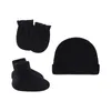 Ball Caps Hat Gloves Foot Set Three Piece Multi Color Scarf Men