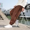 メンズパンツ2023秋の冬のコーデュロイスウェットパンツ男性バギージョガーファッションストリートウェアルーズビンテージカジュアルストレートマン