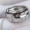 Anelli di diamanti con lettera in oro alla moda bague per gioielli da fidanzamento per matrimoni da donna e da donna, regalo per amanti delle coppie244D