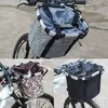 Panniers Bags Bicycle Folding Basket Aluminum Alloy Front Bag Storage Mountain Bike Accessories 231030