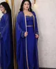 Ubranie etniczne Arabskie Abaya Dubai muzułmańska kaftan maxi sukienka Kobiety luksus 2 szt. Zestawy kaftan marocain wieczorne sukienki 2023 Abayas
