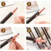 Eyebrow Enhancers 12st Professional Microblading Eyebrow Pencil 5 Färger Långvarig Peeling Eyebrow Tattoo Pencils Waterproof Tint Dye Cosmetic 231030