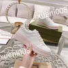 2023 Luxury Designer flat sneaker trainer casual shoes denim canvas leather white letter fashion platform mens womens trainers sneakers 36-45 sy231004