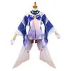 Jogo genshin impacto sangonomiya kokomi cosplay traje watsumi ilha inazuma peruca colar vestido roupa carnaval terno kawaii