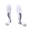 Chaussettes de sport au Design innovant pour hommes, bas de Compression pour favoriser la circulation sanguine, qualité supérieure