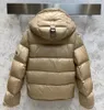 Mens Puffer Ceketler Kış Kadınları Katlar Moda Puf Ceket Klasik Klasik Down Parkas Ceket Letting Striped Kapşonlu Dış Giyim Çıkarılabilir 23FW S-L