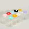 10 colors 16oz sublimation glass tumblers replaceable colorfuls lids plastic seal lid wholesale