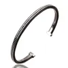 Bangle 1PCS Classic Punk Kupfer eingelegtes Zirkonarmband für Frauen Design Verstellbares Handgelenk Accessous Party Schmuckgeschenke