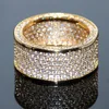 Stunning Brand Desgin High Quality Luxury Jewelry 925 Sterling Silver&Yellow Gold Filled Pave Enternity Topaz CZ Diamond Circle Ba1912