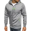 Vestes pour hommes Mode Survêtement décontracté Solide Manches longues Fermeture à glissière à capuche pour hommes Poches Sweats à capuche Sweatshirts Vêtements 231030