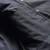 Parkas en duvet pour hommes, veste en coton à col montant, chaleur neutre, coutures de couleur contrastée, manteau de rue coréen rétro ample, haut Harajuku 231030