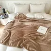 Dekens Bucephalus Bed Zacht Comfortabel Gezellig Luxe Effen Zwart Velours Gooi Deken Voor Bank Draagbare Reizen Flanel Cover 231030