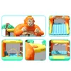 Castelo Kid Jumping Castle para venda Inflável Slide Bouncer Crianças Equipamento de jogo ao ar livre Bouncy Jumper Bounce House Indoor Playhouse Brinquedos Presentes Monkey Design