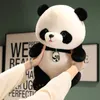 Bonecas de pelúcia fofinho china panda boneca brinquedo recheado fofo zoológico animal pendurado pingente plushie peluche meninos meninas presente de aniversário 231031