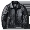 Skórzana męska Faux Copersian Plus w rozmiarze 8xl Winter Jacket Men Classic A2 Cowhide Płaszcz oryginalną jakość 231031