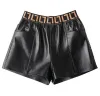 Mode Casual PU-leer Jurken Lente Zomer Shorts Sexy Korte Rokken Dames Elegante eendelige set Dames Sexy Club Feestrok Dames