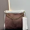 Omuz Çantası Tasarımcı Çöp İtalya Lüks Tote Kadınlar Çift Mektup Moda Crossbody Coin Çok Renkli Clut