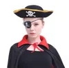 Halloween cosplay pirata olho remendo crânio crossbone halloween festival festa favor saco traje crianças brinquedo eyepatch máscaras de festa