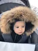 Rompers Russian Jumpsuit Kids Winter Wear Baby Boy Snowsuit Parka Nature Fur 90% Duck Down Jacket For Girl Clothes Coat Overalls 231031