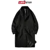Męskie mieszanki wełny Lappster Men Korean Fashion Winter Jacket Coats wełniany płaszcz męski harajuku płaszcz męski Japońskie kurtki uliczne 231030