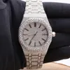 Montre-bracelet en diamant Moissanite pour hommes, flambant neuve, de haute qualité, en or glacé, originale, personnalisée, Hip Hop, CM75, arrivée 2024