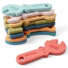 Teathers Toys Tyryhu Baby Silicone Teether Bpafree Wretch Tools Necklace Care Teath Care Toy 231031