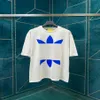 Herren-T-Shirts, Rundhalsausschnitt, bestickt und bedruckt, Sommermode im Polar-Stil mit reiner Street-Baumwolle T2d182B