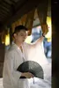 Vêtements ethniques Japonais Mâle Yukata Avec Ceinture Coton Noir Et Blanc Traditionnel Samouraï Robe Hommes Formelle Kimono COS Po