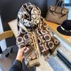 Sjaals Luxe designer merk Winterdeken Sjaal sjaals voor dames Warme pashmina Letterprint Grote omslag Kasjmier Foulard Lange stola 231031