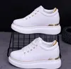 Sukienka Buty Ukryte obcasy Platforma Kobiety klinowe Sneakers Ladies Golden White Buty żeńskie Krasovki Tenis feminino Casual 231030