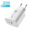 12W 20W PD Typ C USB C Power Adapter US EU Wall Charger Chargers Adapters för iPhone 11 12 13 14 Pro Max Samsung med Box M1