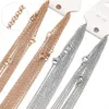 10pcs 45cm Rose Gold Color Stainless Steel 5cm Extendsion Link Chains Necklaces DIY Jewelry Making Fashion Chokers Accessories Fashion JewelryNecklace High