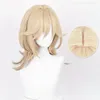 Party Supplies 50cm Cos Hair Wigs Linen Gold For Halloween