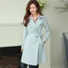 Frauen Trenchcoats SKU Blau Mantel Für Frauen Frühling Damen Zweireiher Casaco Feminino Weibliche Mantel Frau Jaqueta Feminina