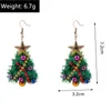 Cuelga la lámpara nueva moda estilo mixto Navidad feliz colgante pendientes para las mujeres árbol de Navidad ciervos Santa Claus pendientes pendientes joyería de año nuevo regalos 231031