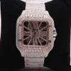 certificato vvs gra hip hop oro diamante personalizza cassa scheletrata con coppia acciaio inossidabile ladi s925 orologio labgrown9H0P