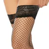 Kadın SOCKS Seksi Dantel Üst Uyluk Yüksek Çoraplar Küçük Orta Örgülü Silikon Tutu Medias Elastik Fishnet Pole Dance Clubwear