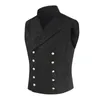 Gilets pour hommes pour hommes gilet hommes Costume sans manches solide Costume col en V gilet affaires confortable marque abordable