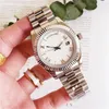 2023 Luxury 36mm 41mm Lovers Watches Rolexly Diamond Mens Women Gold Face Ro Automatic Movement Sweep Wristwatches Designer Ladies Watch