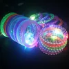 LED Rave Toy 10/20/30/40/50/60 st LED -armband Arvband Glöd i Dark Party Favor levererar Neon Light Up Armband Toys Wedding Decoration 231030