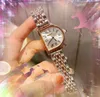 Reloj de moda de cuarzo con diseño de forma especial, reloj resistente al agua superbrillante, correa de acero inoxidable para mujer, pulsera con bisel de tanque romano Retro Popular, relojes para regalo