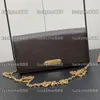 10A Mirror Quality Designers Small Wallet On Chain Bags 20.5cm Womens Brown Canvas Bag Luxurys Lily Handbags Wallet Flap Purse Crossbody Shoulder Bag With Box