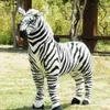 Plüschpuppen Kinder Gefülltes Plüschtier Schwarz-Weiß-Streifen Zebra Baby Kinder Weihnachten Geburtstagsgeschenk 231030