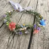 Accessoires pour cheveux Couronne de fleurs bleu pêche