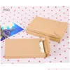 Gift Wrap 50Pcs Blank Kraft Paper Envelope Packaging Box For Postcard P O Greeting Card Packing Cardboard 15.5X10.8X1.5Cm 210517 Dro Otpm1