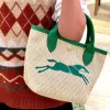 Mini Weave Raffias Basket Straw The Tote Bag for Womens Longchammp Mens Keepall Handväska Designer Crossbody Gym Clutch Bagage Beach Bag